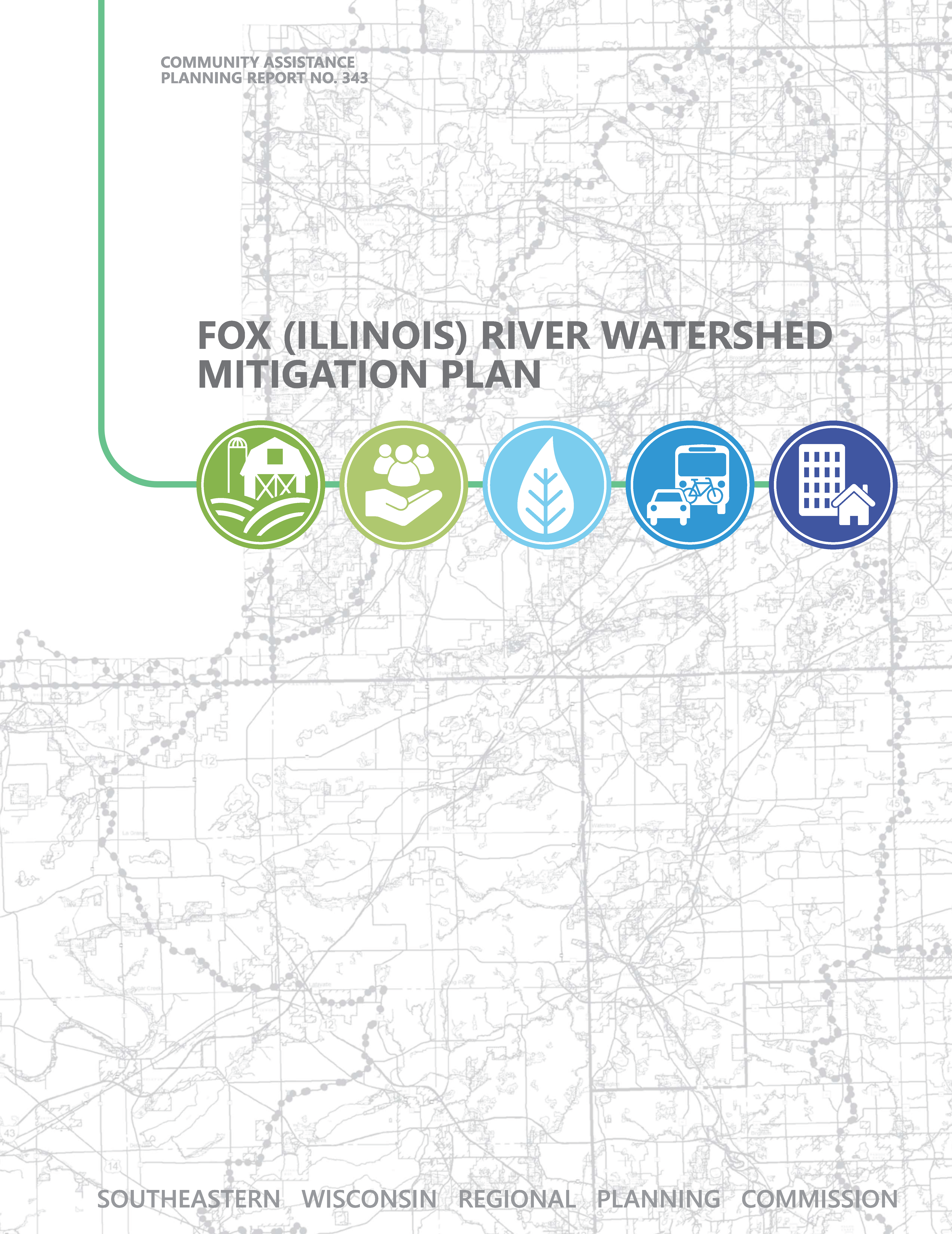 Cover of Fox River's Water Shed Plan.