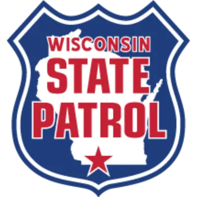 Wisconsin State Patrol logo.